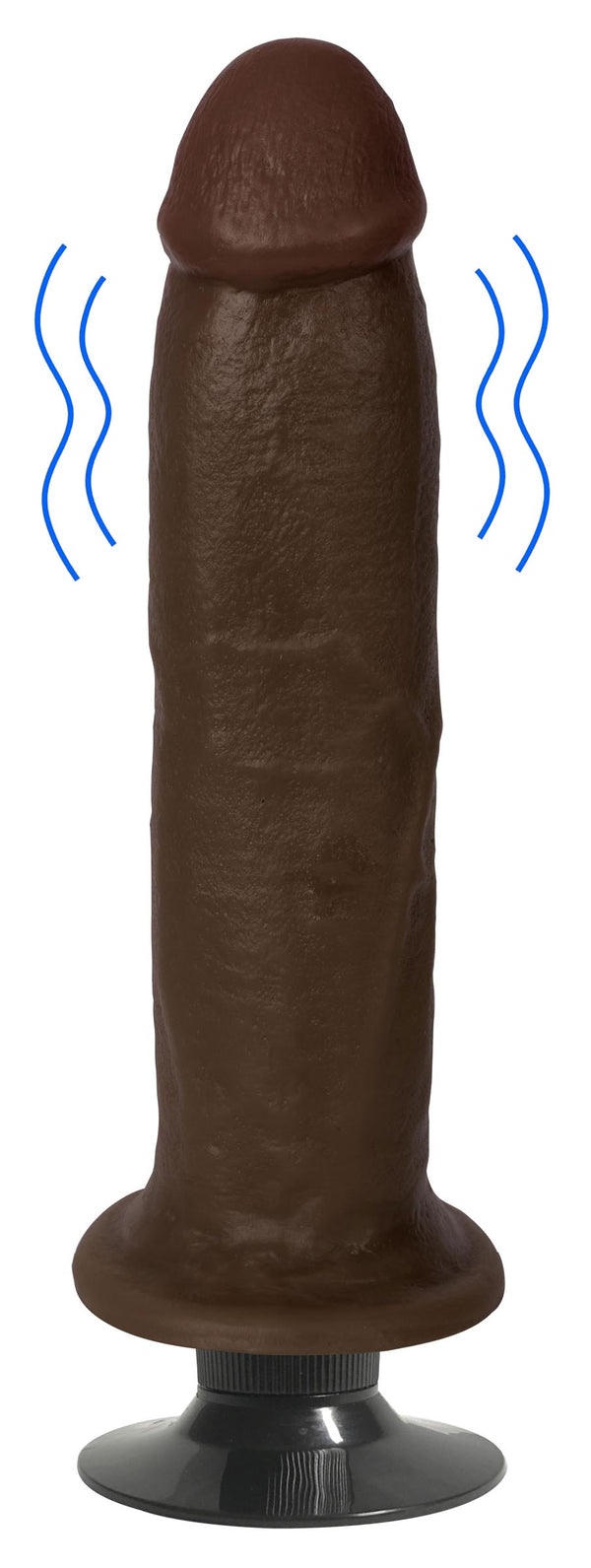 Jock Dark Vibrating Dildo - 8 Inch, PVC