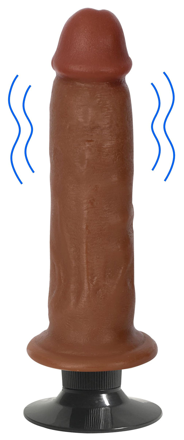 Jock Medium Vibrating Dildo - 7 Inch, PVC