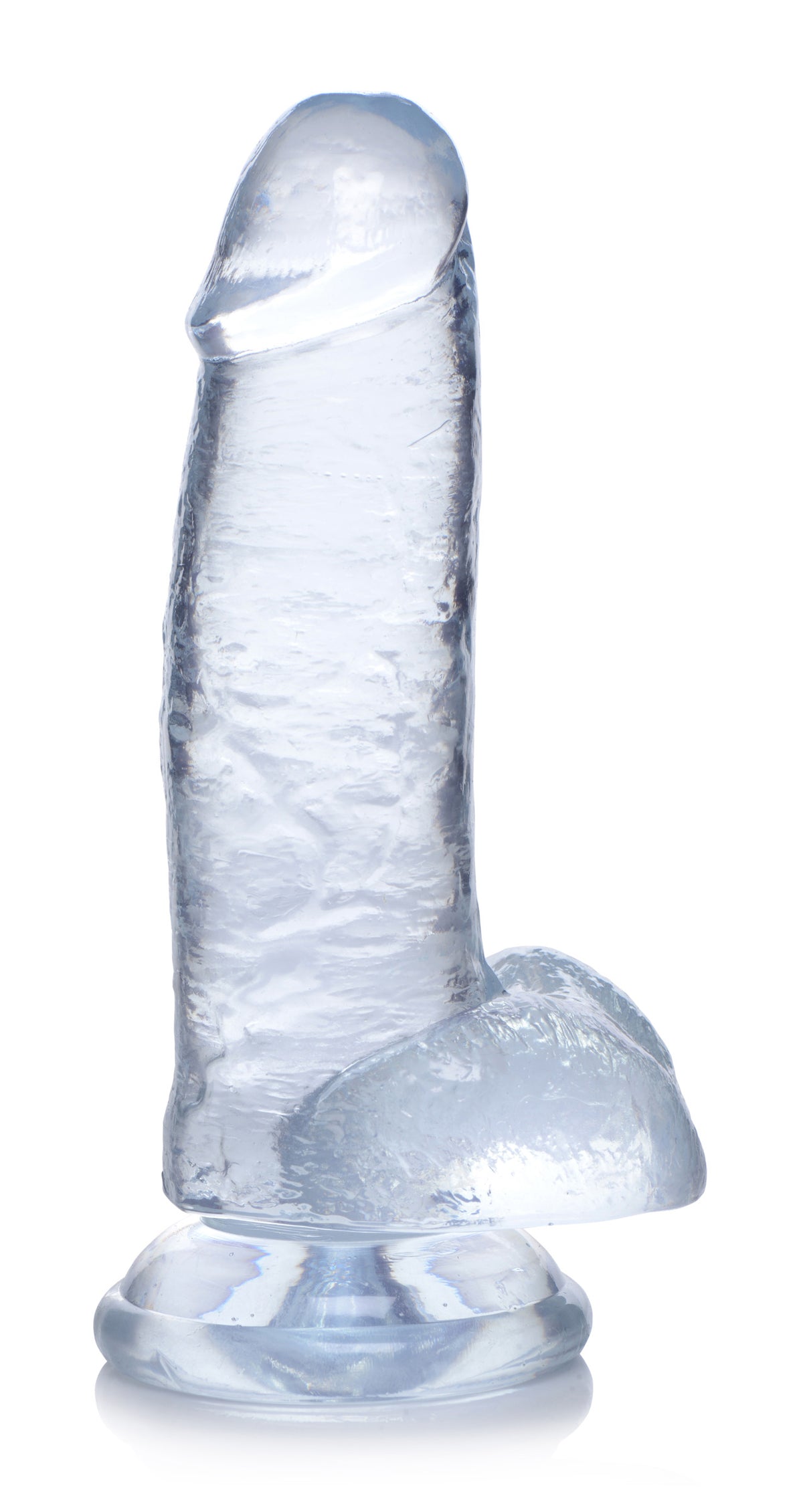 Jock C-Thru Dildo with Balls - 8 Inch, TPE