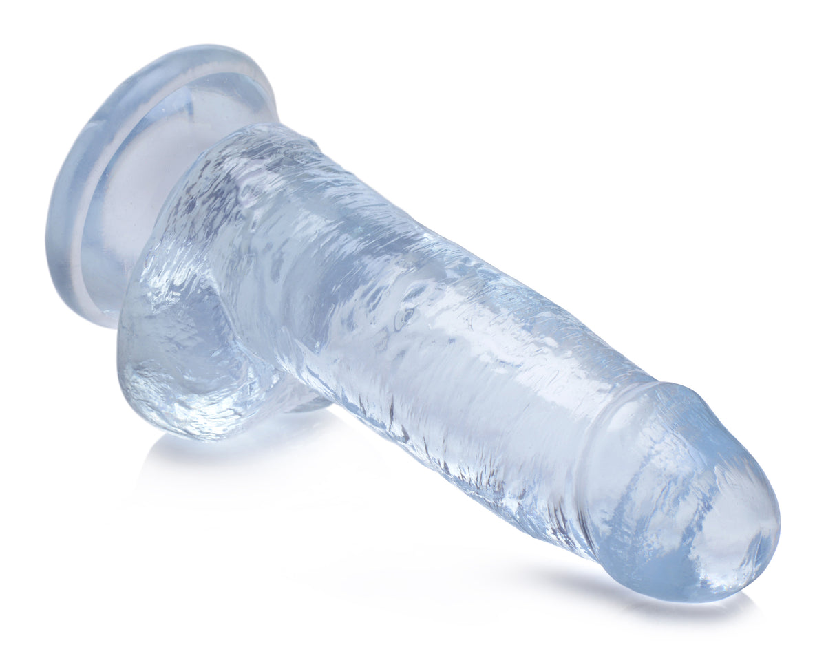 Jock C-Thru Dildo with Balls - 8 Inch, TPE (view 4)