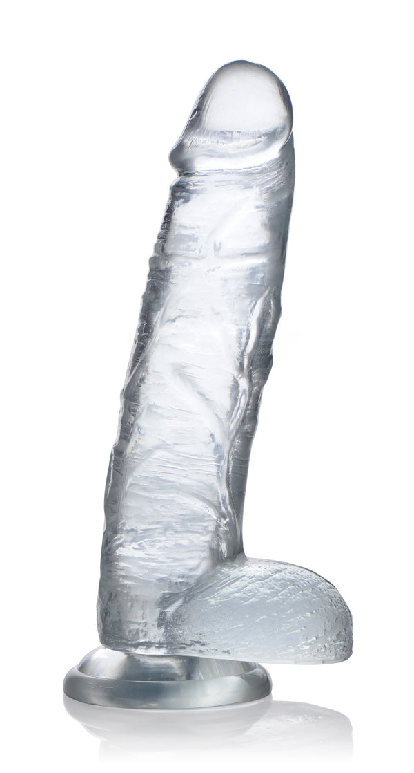 Jock C-Thru Dildo - 10 Inch, TPE