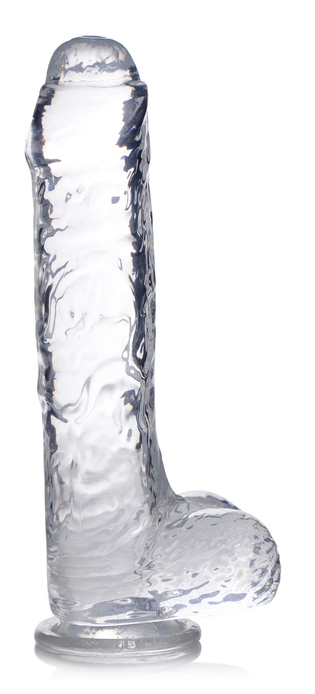 Jock C-Thru Dildo with Balls - 9 Inch, TPE