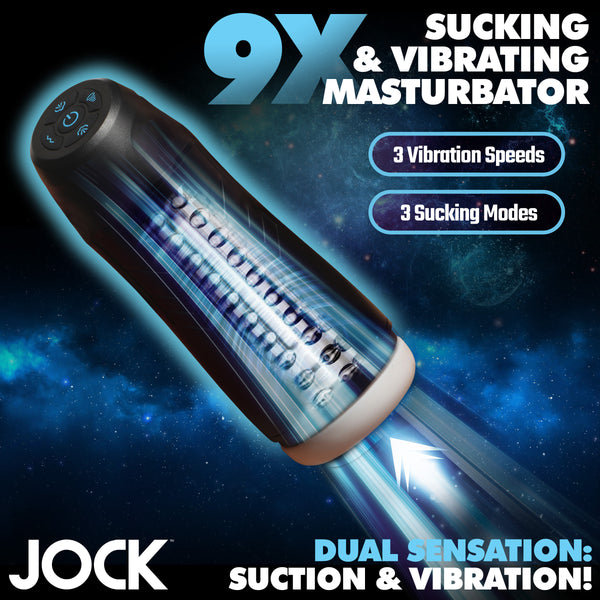 9X Sucking and Vibrating Masturbator, TPE