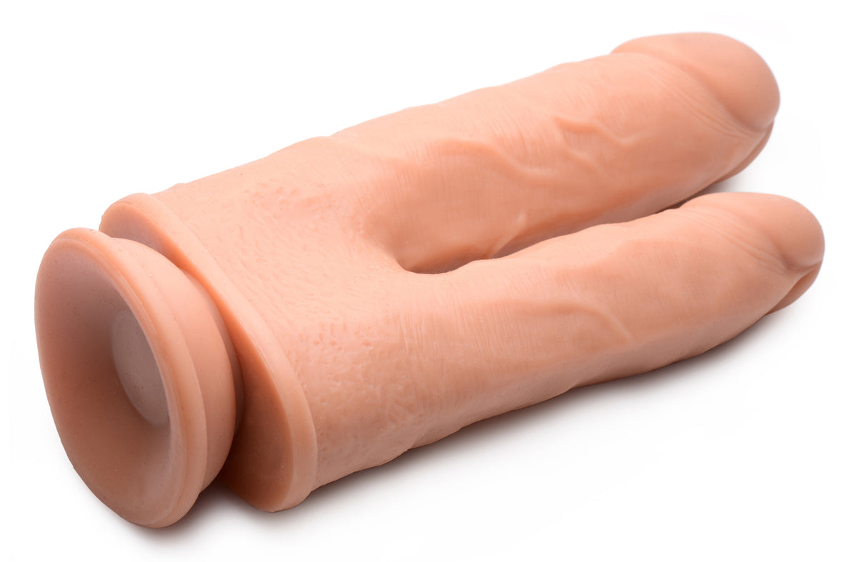 Vibrating and Rotating Remote Control Silicone Double Dildo, Silicone (view 3)