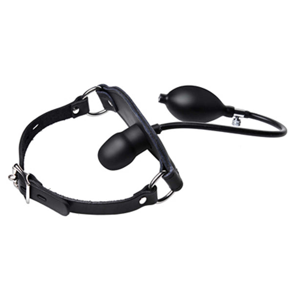 Silencer Inflatable Locking Silicone Penis Gag, Silicone