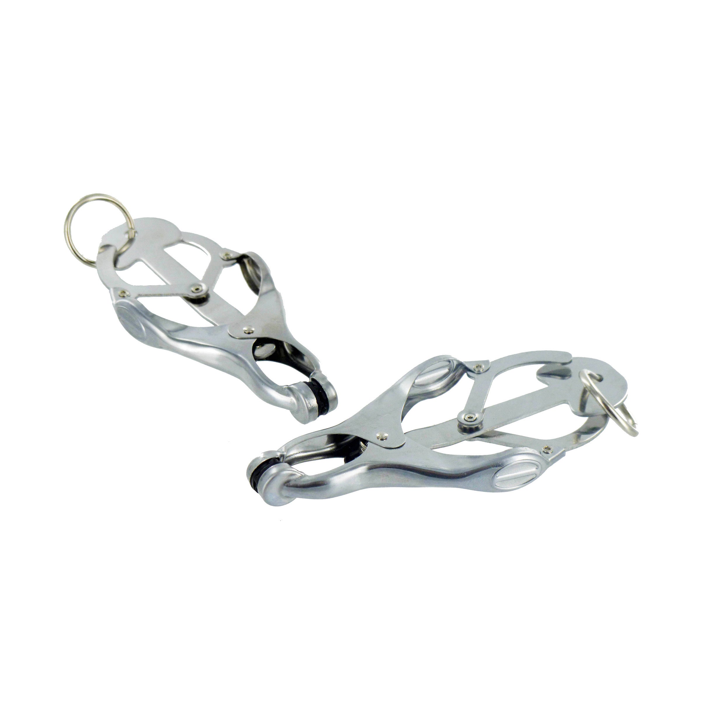 Ringed Monarch Clover Style Nipple Toys - Grey