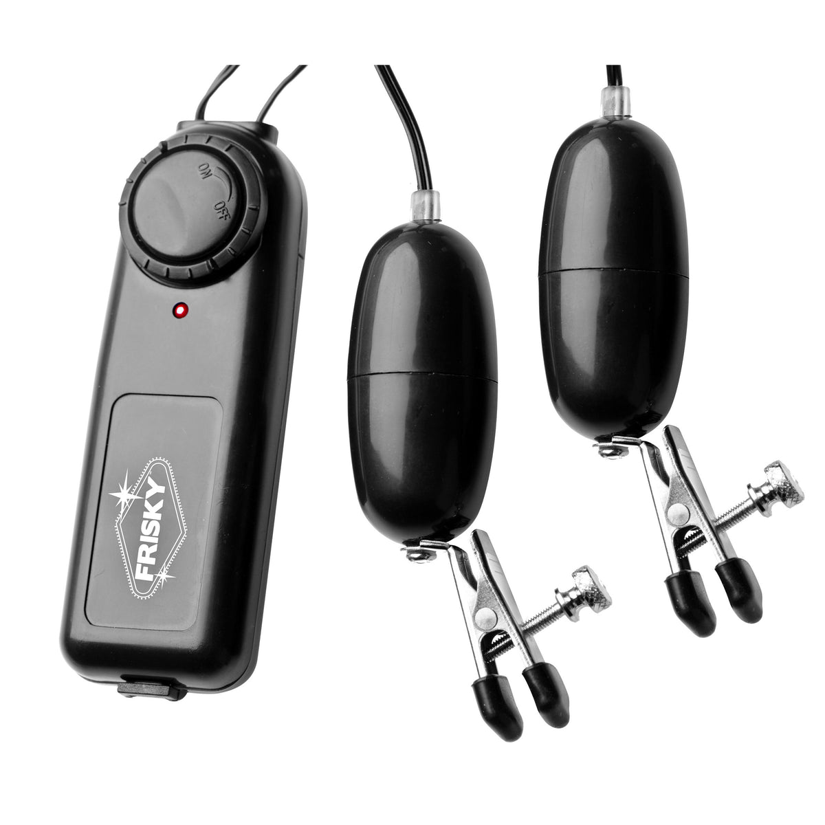 Vibe Me Vibrating Nipple Clamps with Variable Speeds – nipple toy, Metal