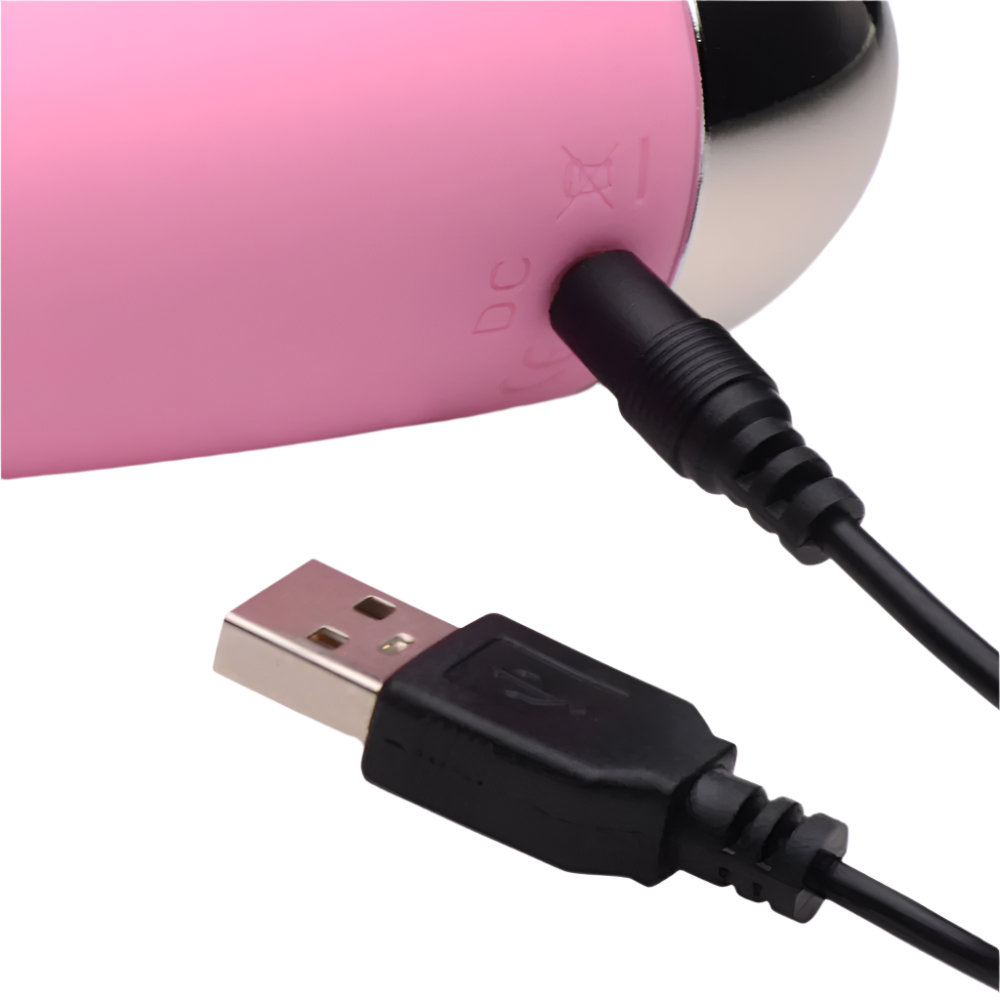 Ergonomic Pink G-Spot Vibrator with USB Charging Feature