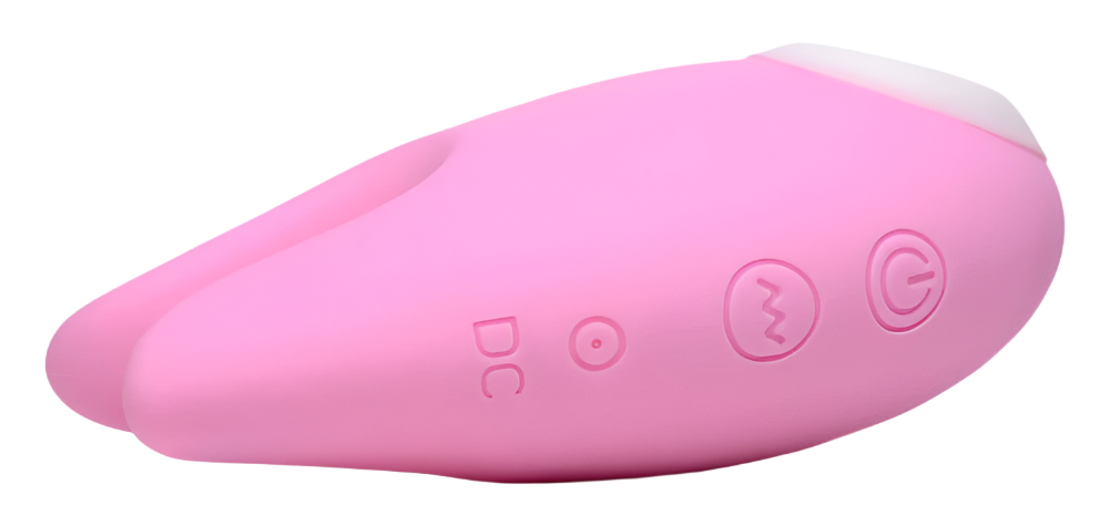 Pink Clitoral Suction Vibrators in a playful bunny design front view