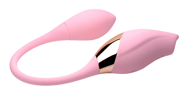 Pink clitoral suction vibrators showcasing eight stimulating speeds