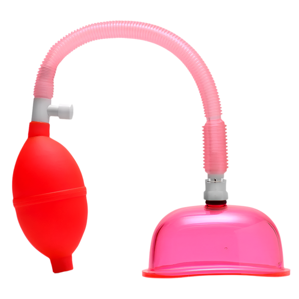 Pink Pussy Pumps - Top view of Vaginal Pump Kit for enhanced suction