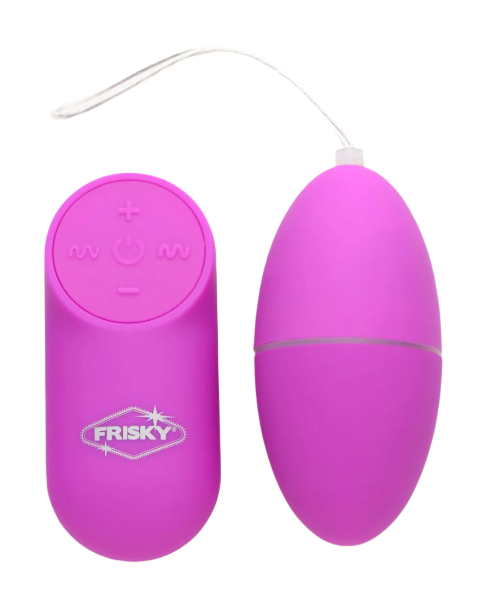 Purple 28-speed panty vibrator with remote control, angled side view