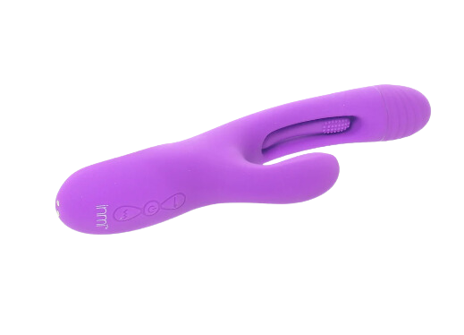 Purple Rabbit Vibrator with Dual Motors and Flicking