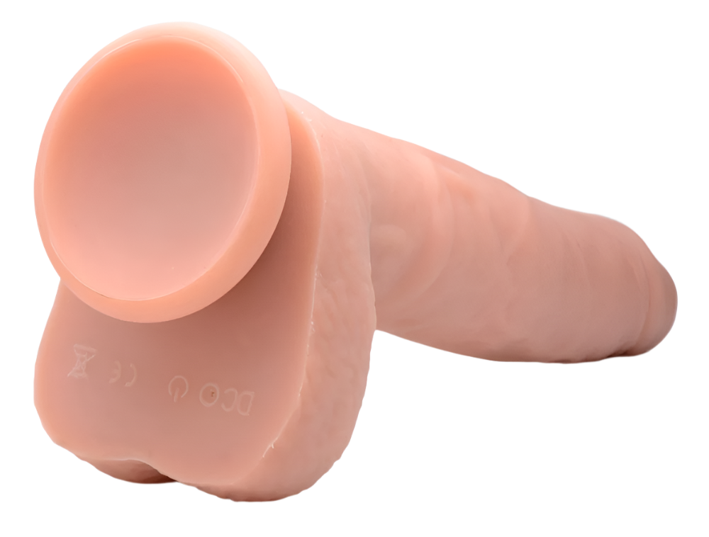 Remote-controlled Realistic Vibrators, flesh color, top-down perspective