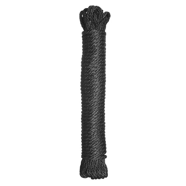 Premium Black Nylon Bondage Rope- 50 Feet – restraints and cuffs, Fabric