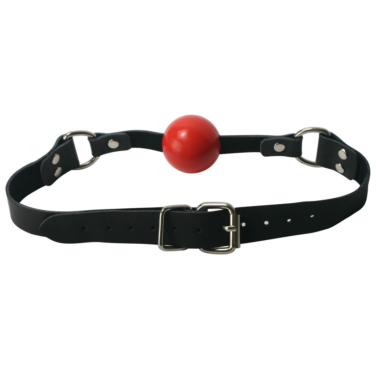 Red Silicone Ball Gag, Silicone (view 2)