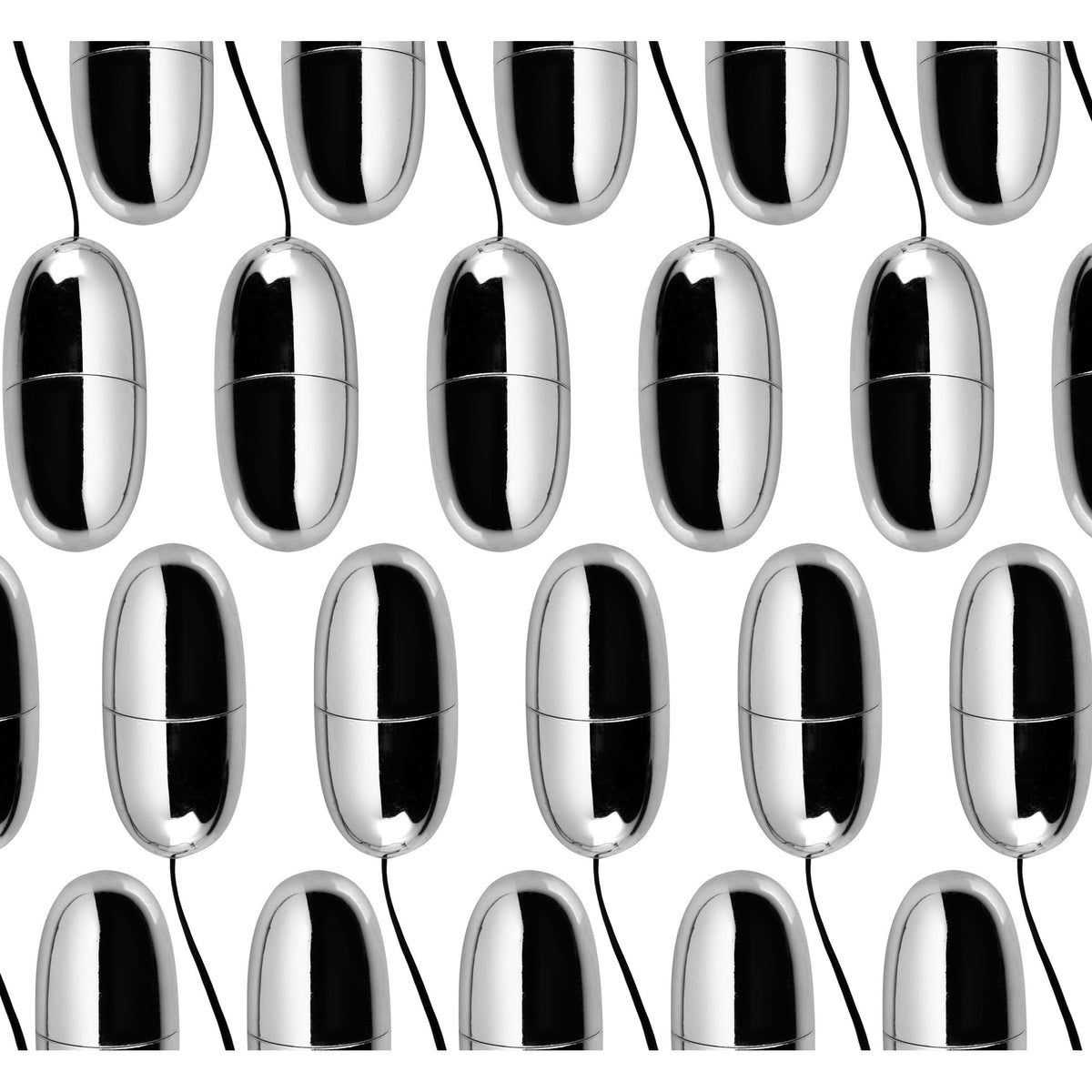 Vibrating Silver Bullet- Case of 24 – bullet and egg vibrator, ABS plastic