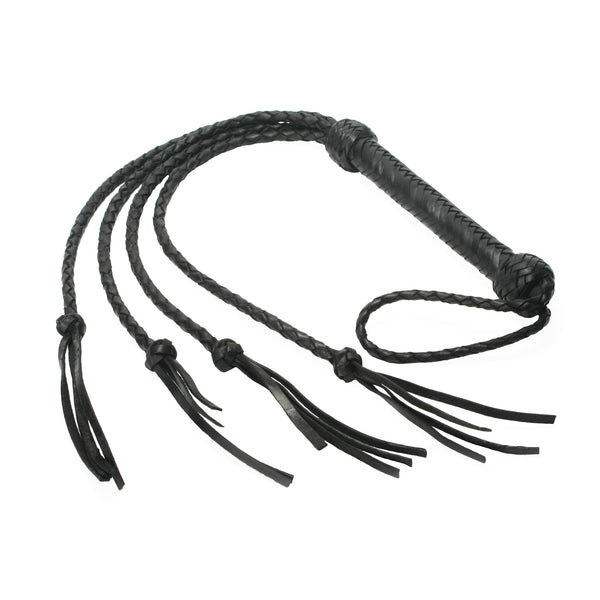 Strict Leather Four Lash Whip – impact play, Leather