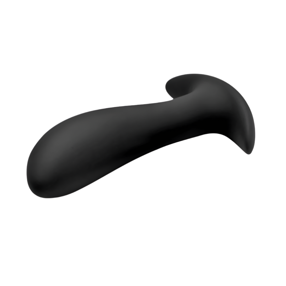 Remote control vibrators in black, ergonomic design top view