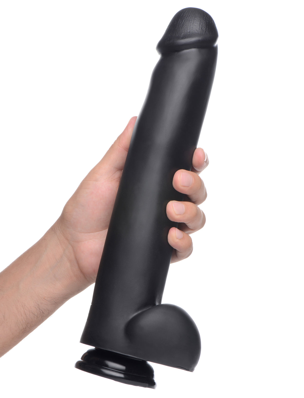 The Master Suction Cup Dildo - Black, PVC (view 2)