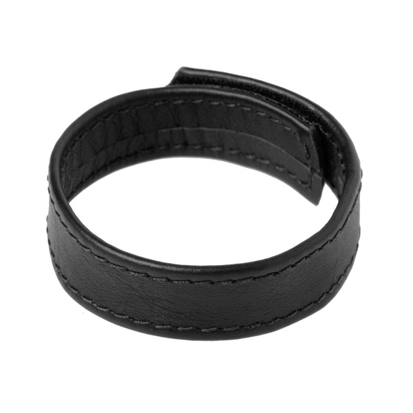Strict Leather Velcro Cock Ring, Leather