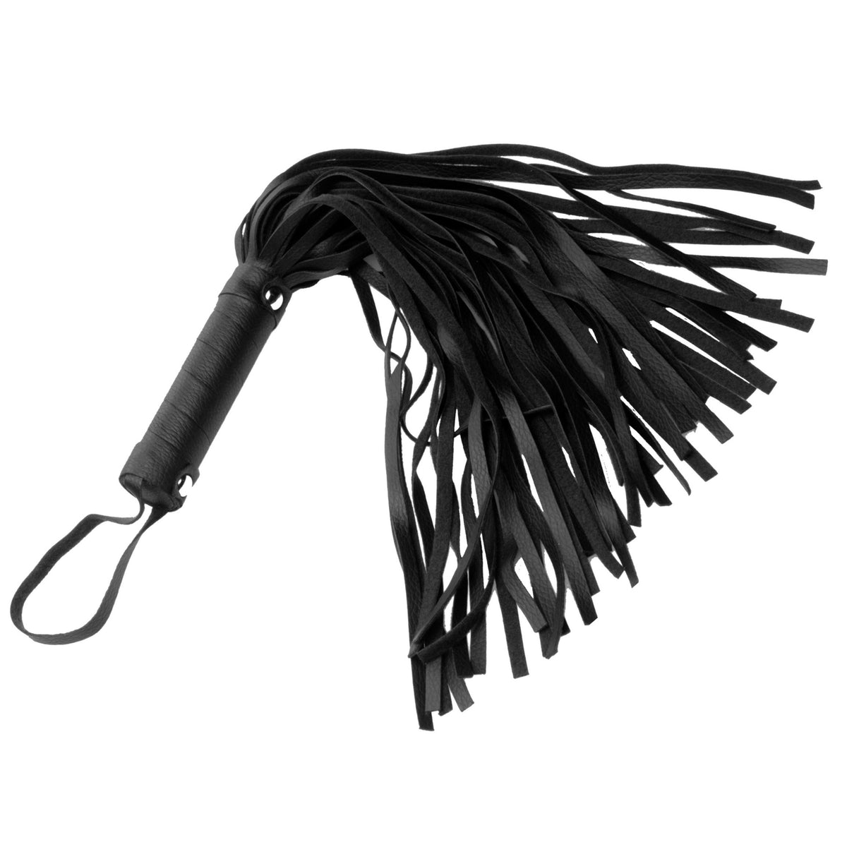 Pleather Pleasure Mini Flogger – impact play, Metal (view 2)